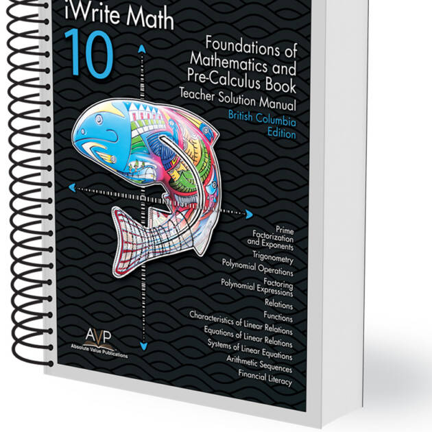 BC Foundations of Mathematics and Pre-Calculus Mathematics 10 Teacher Solutions Manual British Columbia Edition